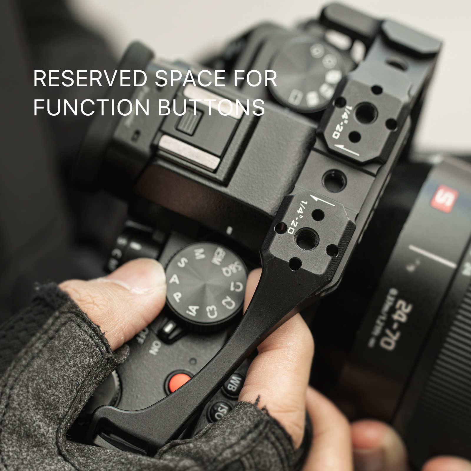 TILTA TA-T50-A-B Dslr Camera Cage for Panasonic S5 II/IIX Half Camera Basic Kit Half cage Baseplate