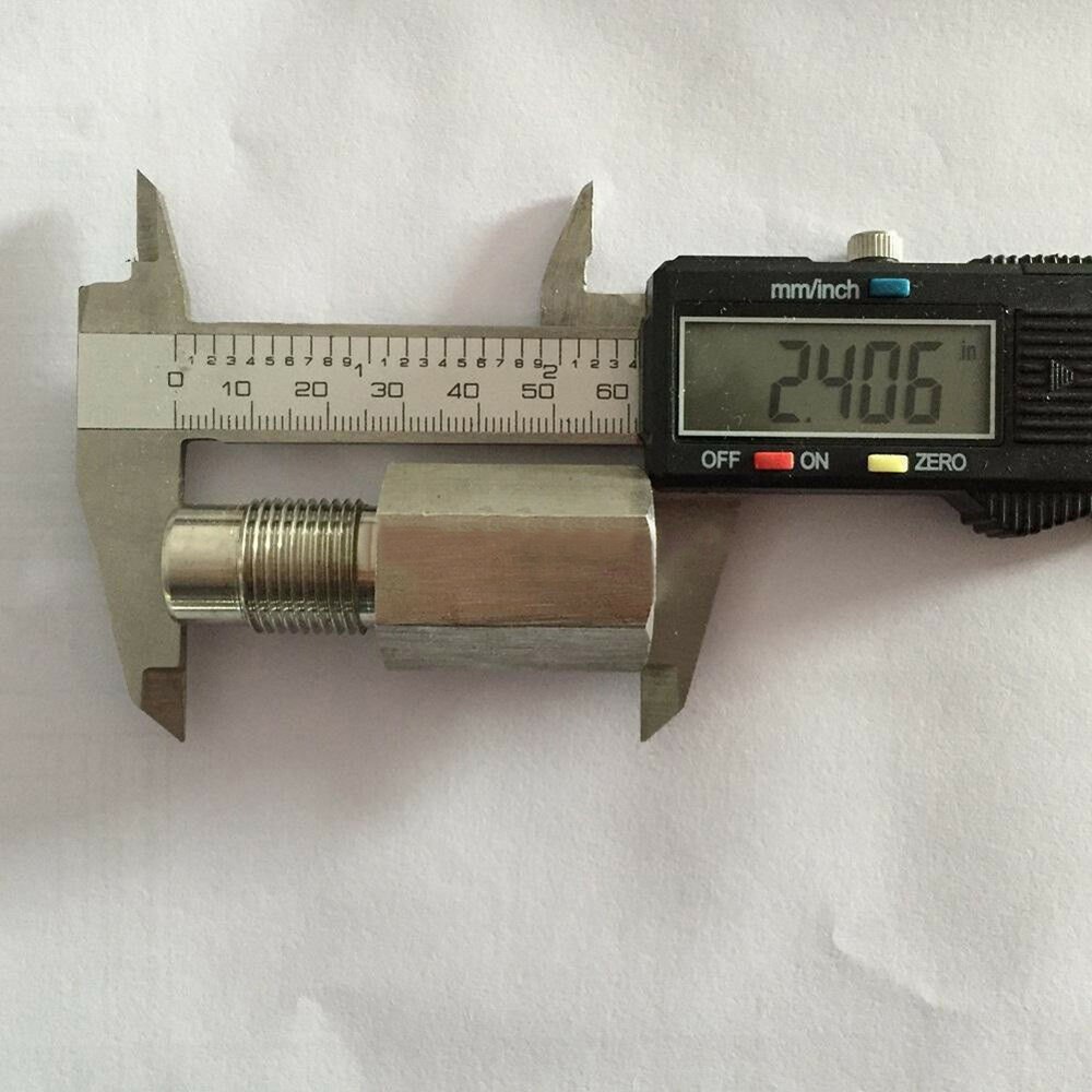 Engine Light O2 Oxygen Sensor Spacer Adapter Bung Catalytic Converter Fix Check M18X1.5 58mm + mini cat