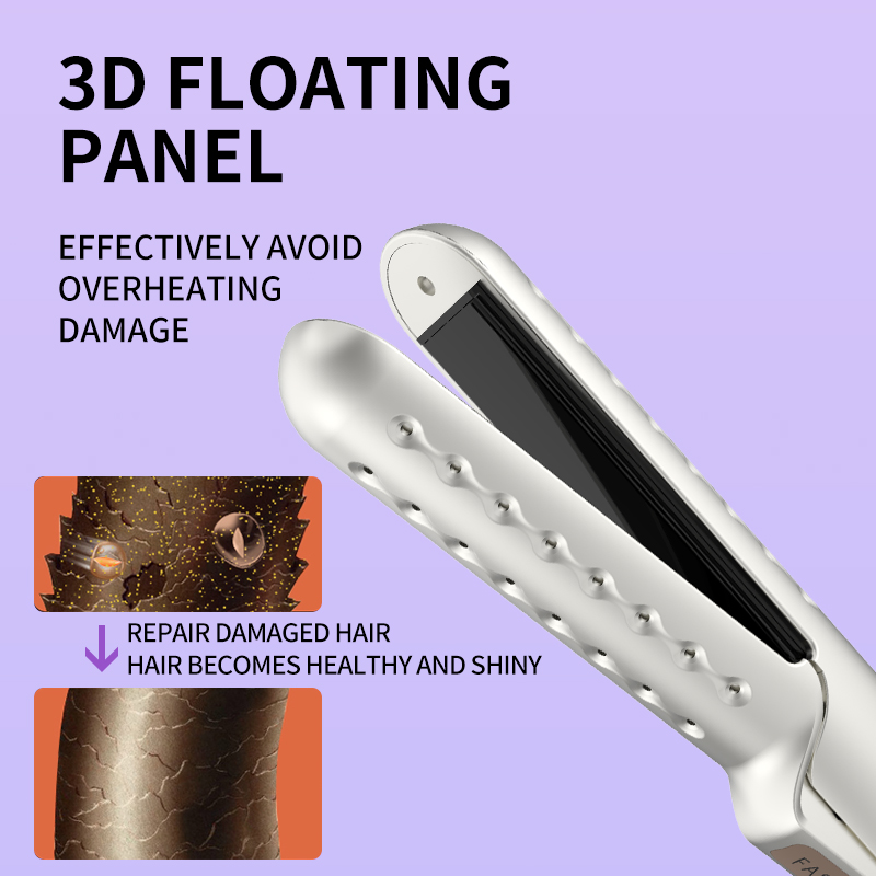 MKJS hair curlers iron 3D floating panel effectively avoid overheat damage hair curler & straightener