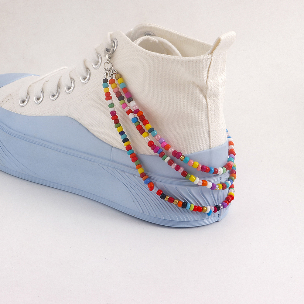 Cute Simulated Pearl Anklets For Women Bear Acrylic Bead Shoe Chain Foot Ankle Bracelet Summer Beach Accessories Tobilleras