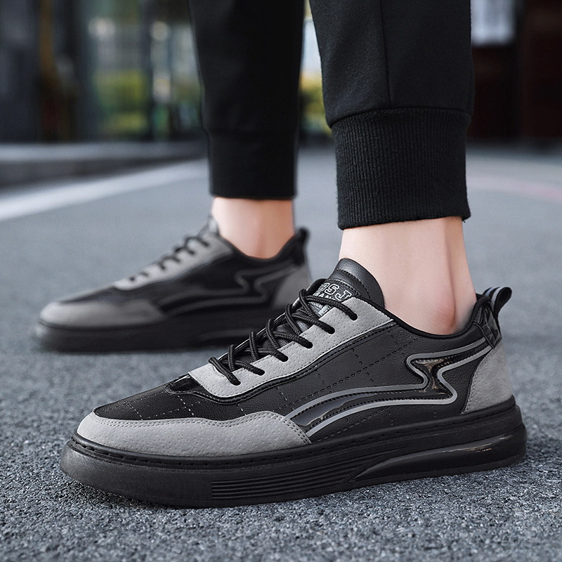 Breathable for Men Outdoor Sport Running Women Genuine Leather Sneakers Light Casual Anti-skid Walking Shoes d1af