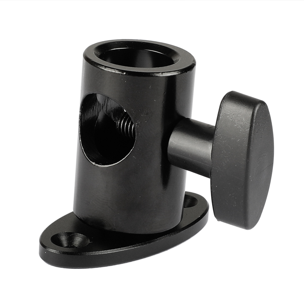 CAMVATE Light Stand Head Mount Adapter With Wall Mount Base For Flash Video Light Photography Accessories