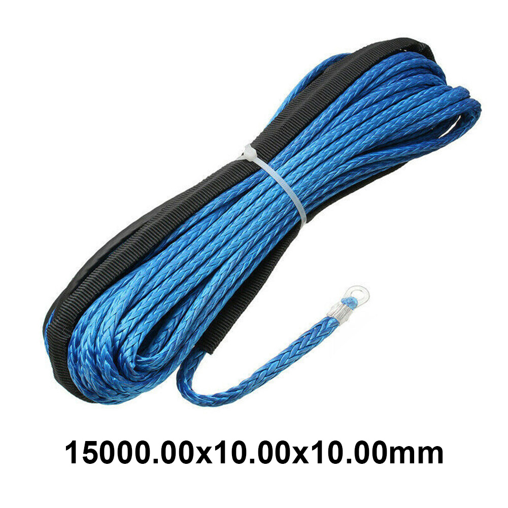 15M 7700LBs Synthetic Winch Rope Line Recovery Cable For Jeep Off Road 4WD ATV UTV Truck Boat SUV Synthetic Winch Towing Rope