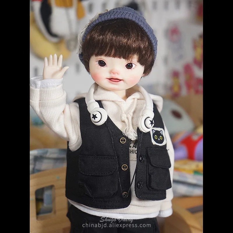 Shuga Fairy Tang Xiaoxiao 1/6 Bjd Doll Good Girl Candy Lazy Style Cute Beep Face Close One's Lips Resin Movable Joint Doll