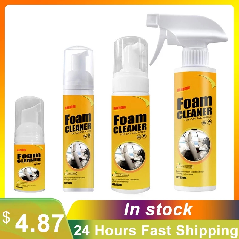 100/150/250ml Multi-purpose Anti-aging Automoive Car Interior Cleaner Cleaning Foam Spray