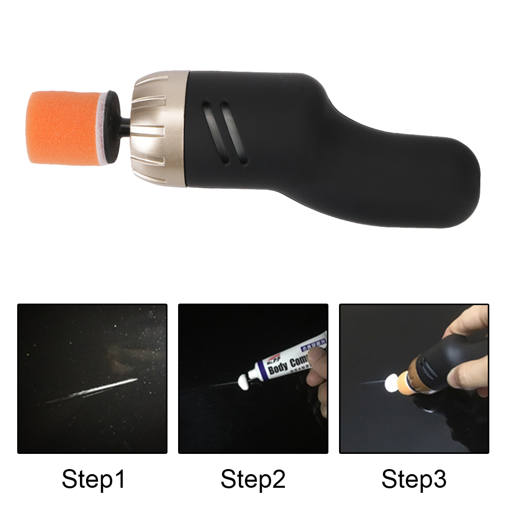 12V Car Polisher Electric Waxing Machine Liquid Set Auto Paint Care Removal Polish Repair Tool Motorcycle Automotive Accessories