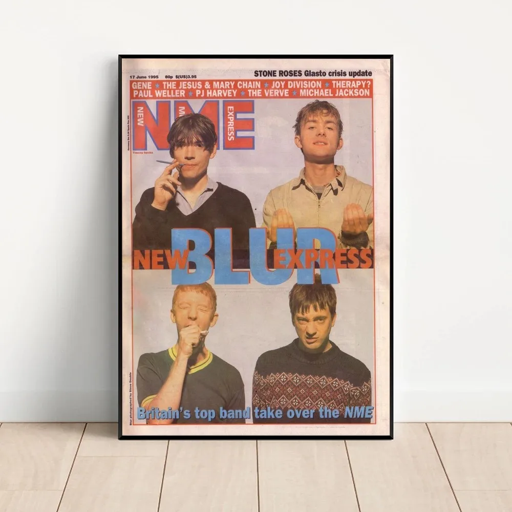 Band Musik Rapper Blur Poster 2025 Kraft new Club Bar Paper Vintage Poster Wall Art Painting Bedroom Study Stickers