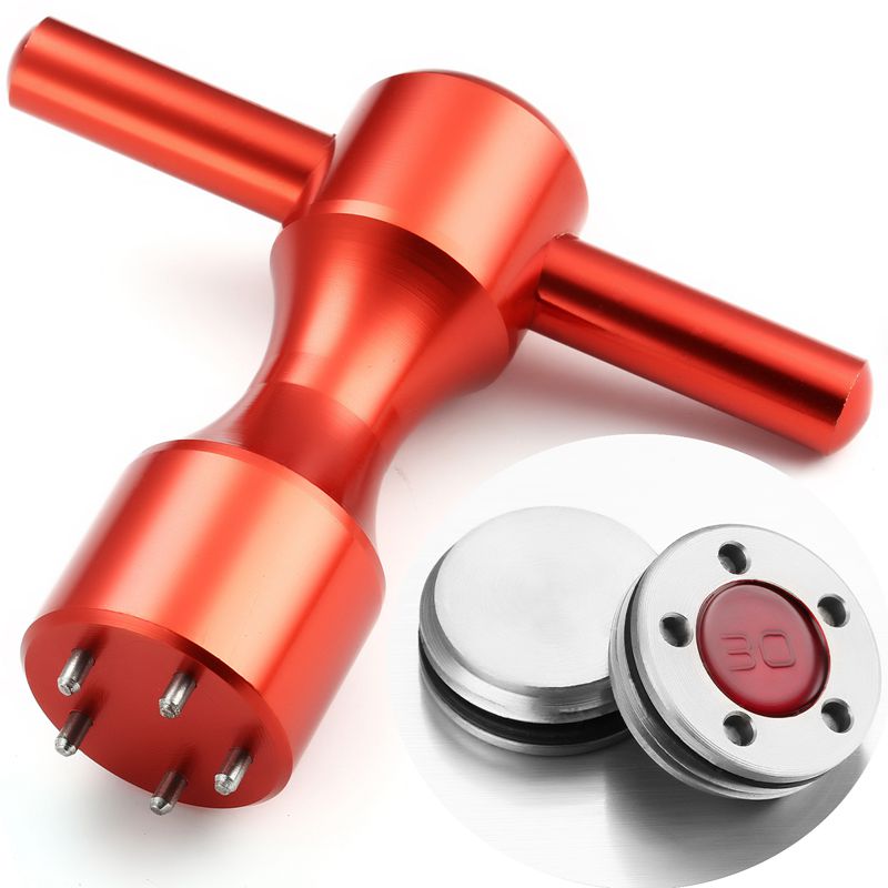 2Pcs Red Golf Weights + Wrench Spanner Tool For Putters 10g/15g/20g/25g/30g/35g/40g Include Rubber Rings