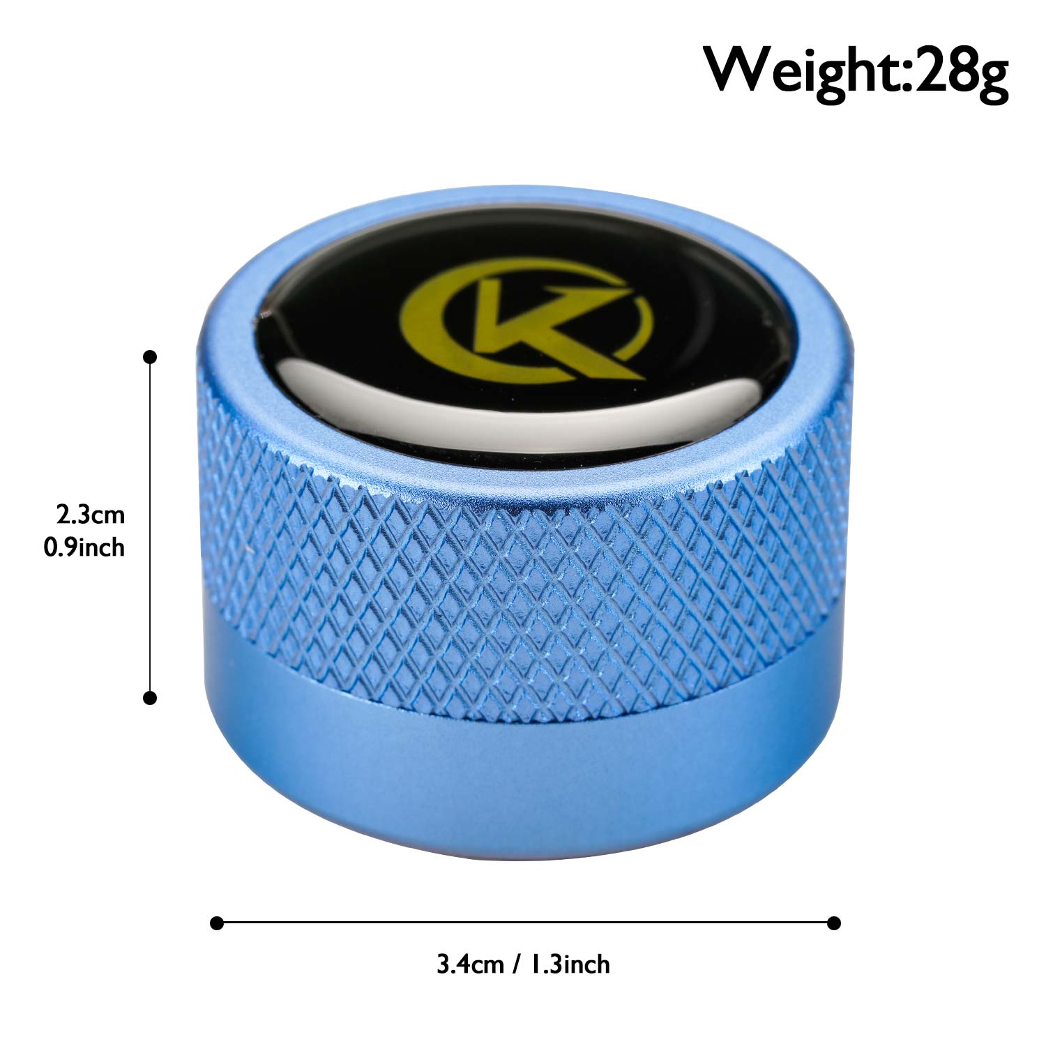 KONLLEN Round Pool Cue Taom Chalk Holder-Portable Metal Cue Chalk Holder Case for Billiard Carom Cue Snooker Sports Accessories