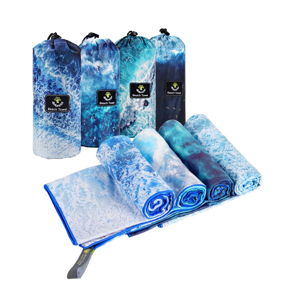 Microfiber Beach Towel Quick Dry,Super Absorbent Lightweight and Fast-dry for Swimmers, Sand Free Beach Towels for Pool