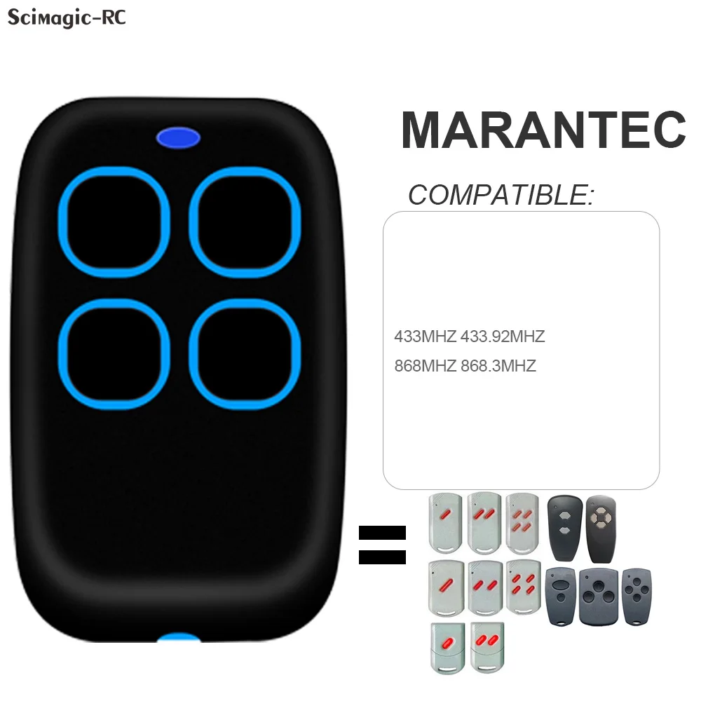 Clone Garage Door Remote Marantec 868 MHz new / 433MHz For Digital D302 D304 D313 433 D323 D382 D384 131 2025 868 Command 211 212 214 221