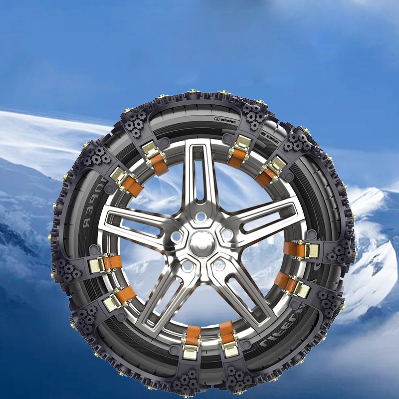 1/2Pcs Universal Anti-skid Car Tire Winter Road Safety Snow Chain Emergency Snow Mud Sand Tire Chain Straps For Car SUV Truck RV
