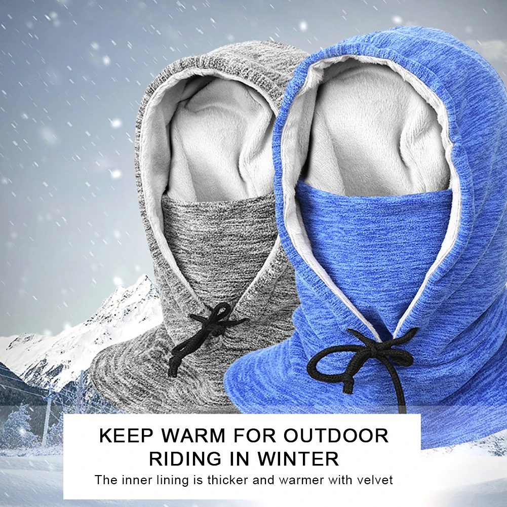 Balaclava 2025 Ski Full Head Covers Fleece new Hood Windproof Face Mask Outdoor Winter Sports Skiing Bicycle Thermal Fleece Balaclava Hat