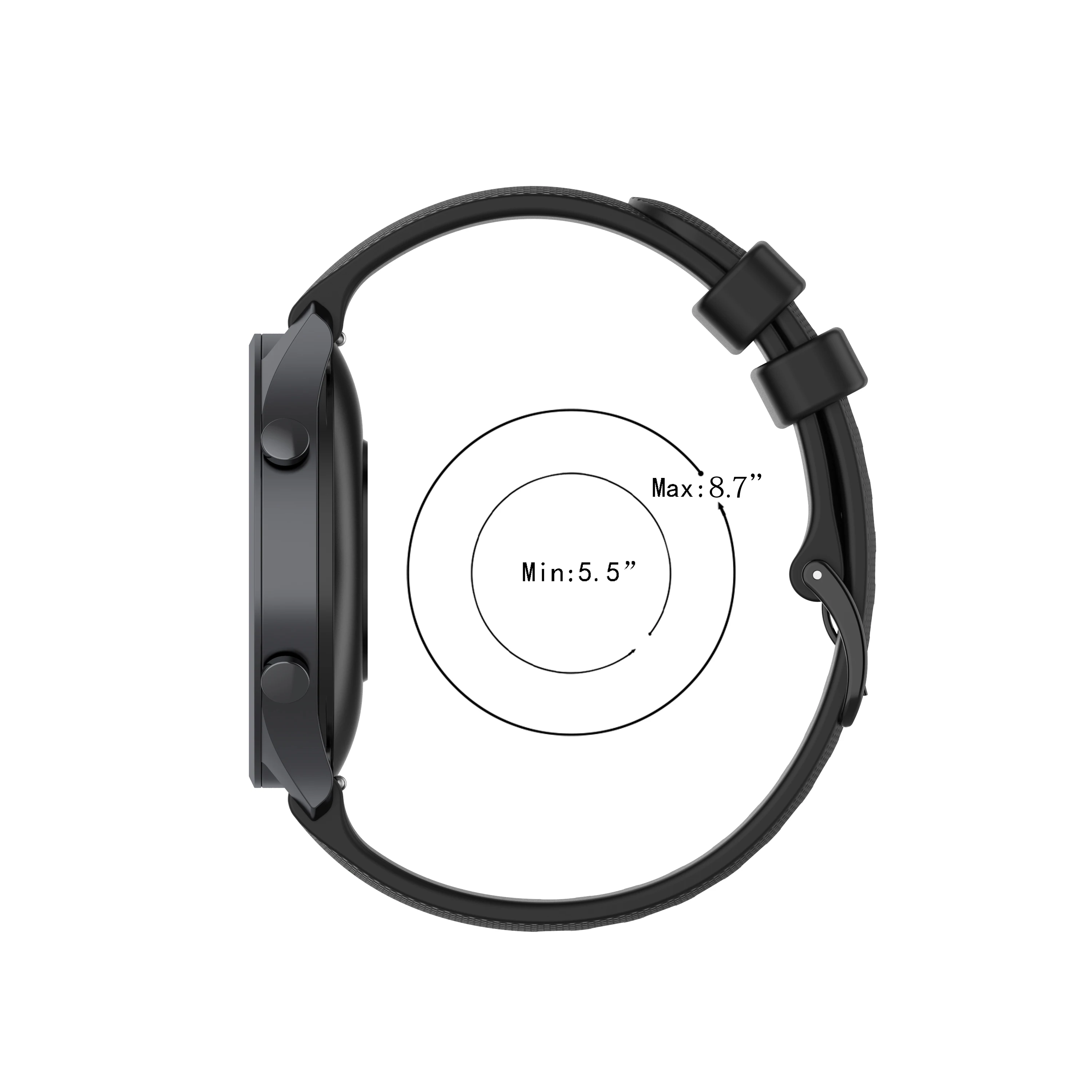 Watchband 20mm 18mm Strap For Huawei Watch GT 4 41mm /GT 3 Pro 43mm /GT3 GT2 42mm Smartwatch Silicone Women Girl Bands Bracelet