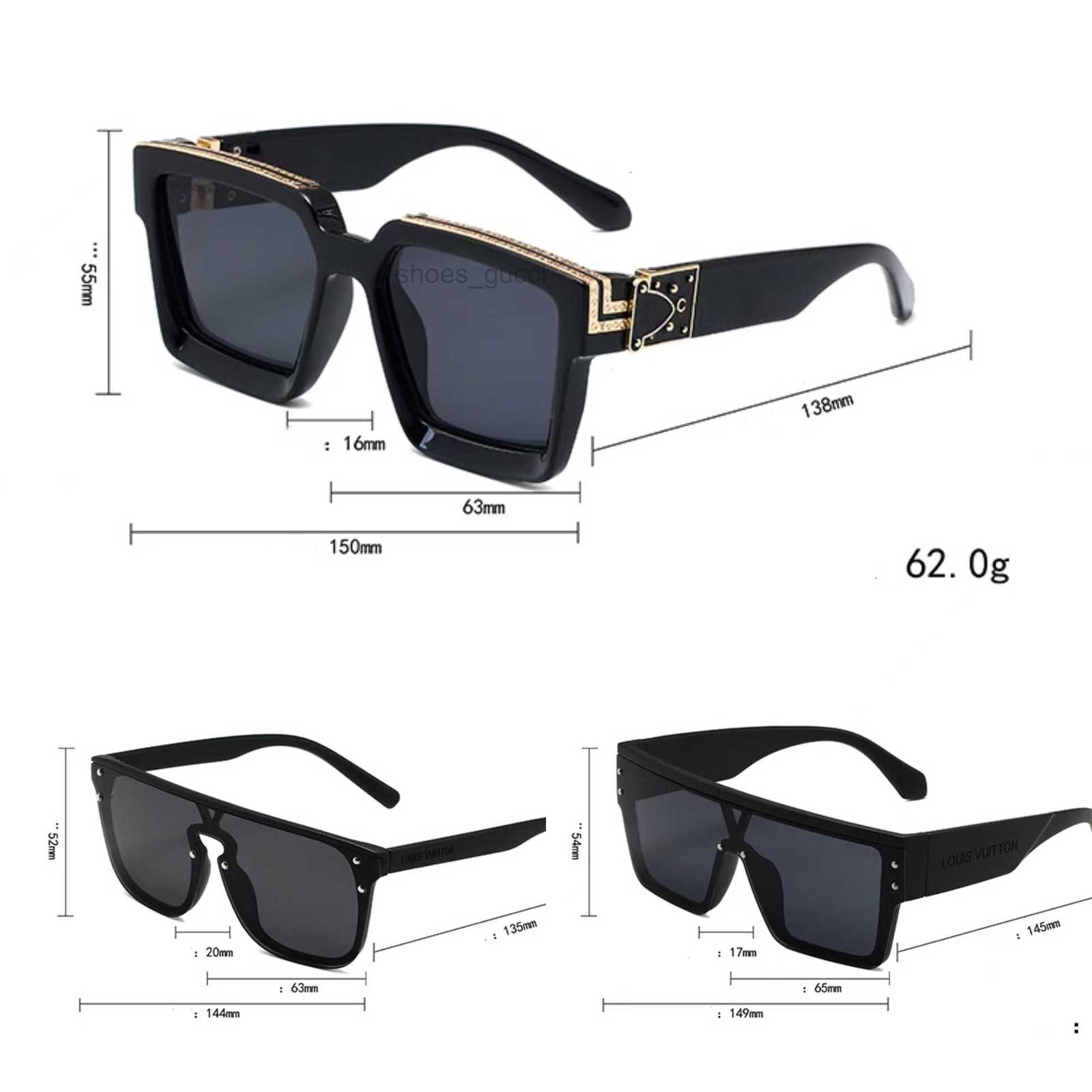 Designer mens sunglasses for women fashion lady sun glasses men classic million luxury eyewear lis v signature gafas for Beach drivers business sunglasses cool gift