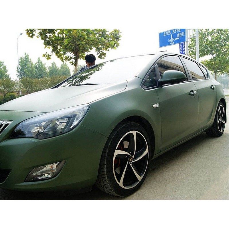 20/30..58x152cm Car Styling Stickers Army Green Matte Flim PVC Vinyl Wrap Car Body Film for Motorcycle Bicycle Auto Accessories