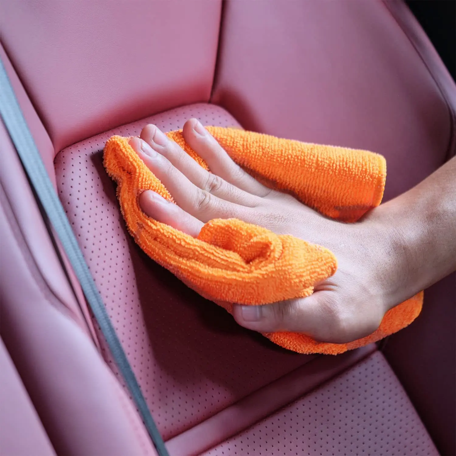 12PCS 30x30CM Car Wash Microfiber Towel Car Cleaning Drying Cloth Hemming Car Care Cloth Detailing Auto Washing Towel Sponge