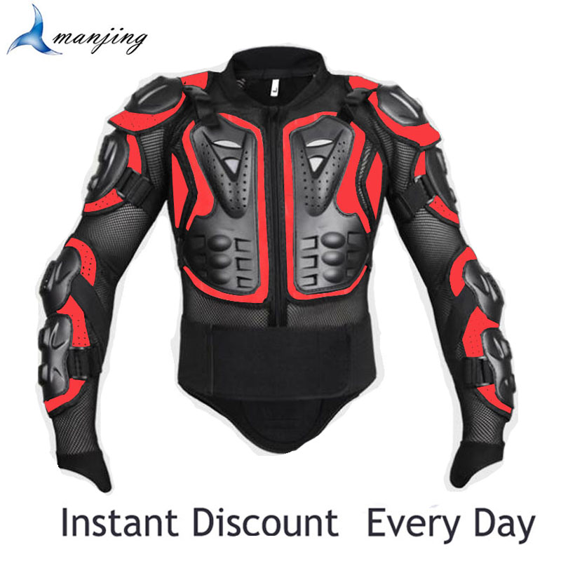 Newest Adults Motorcycle Full Body Armor Breathable Mesh Clothes Jacket Motocross Skating Snowboarding Sport Protector Clothing