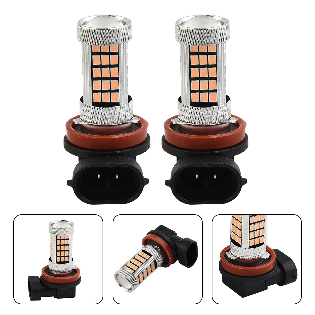 Universal Pink Purple H11/H8 LED Fog Driving Lights DRL Bulbs Car Accessories Automobiles Signal Lights