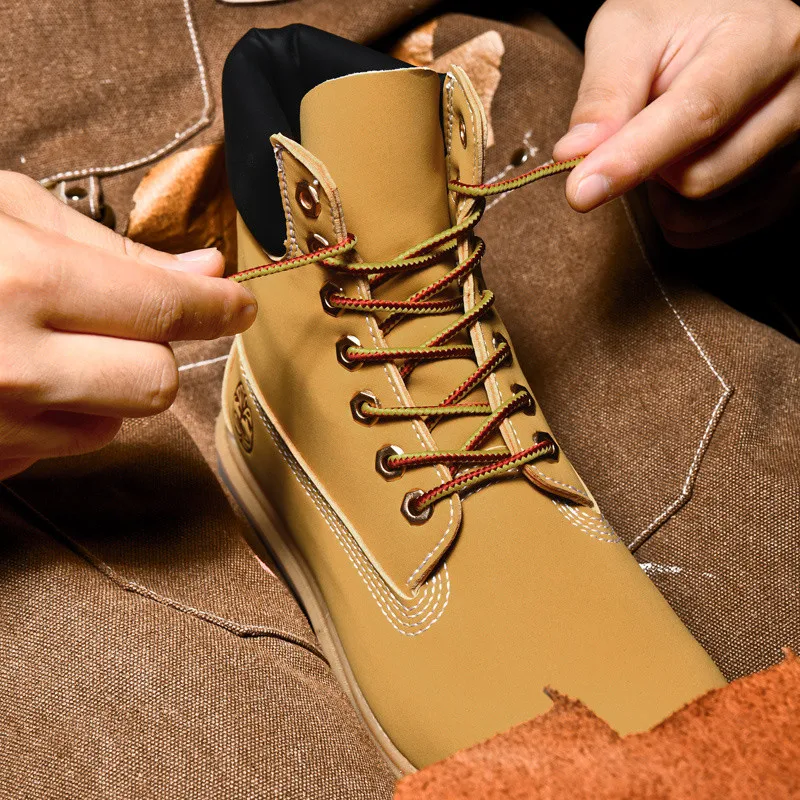 Autumn Classic Work For Men High Quality Brown Unisex Leather Original Brand Man Ankle Boots Botas Para Hombre 2023 241117