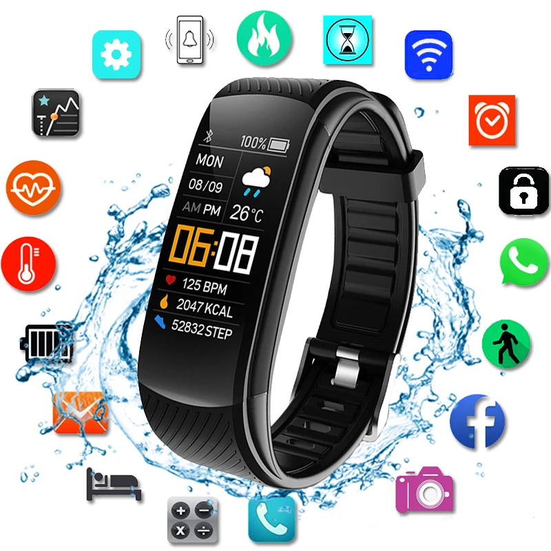 Original Fiess new Smart Watch Heart Rate Monitor Weather Clock Band Sport 2025 Waterproof Smartwatch for Men Women iPhone Android 2023