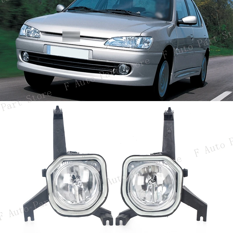 Foglight Foglamp For Peugeot 306 1999 2000 2001 2002 Car Front Bumper Fog Light Lamp 03050-54011 03050-54012