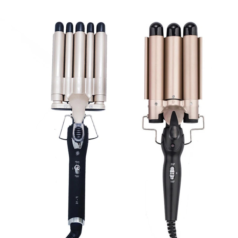 Hair Curler Electric Ceramic Coating Curling Iron Roller 5 Barrel Styler Hair Waves 3 Barrels Dual Voltage Hair Styling Tools 240521