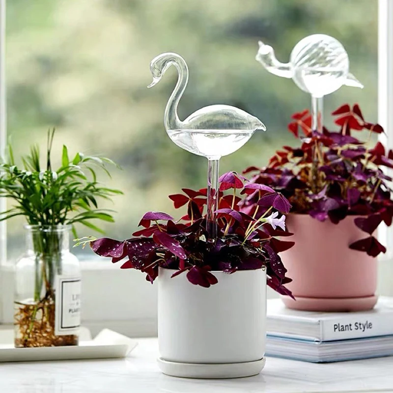 1Pcs Automatic Watering Globe 2025 Plant Flower Water Bulbs Animal Shape Glass Home new Decor Garden Watering System Self Watering Device