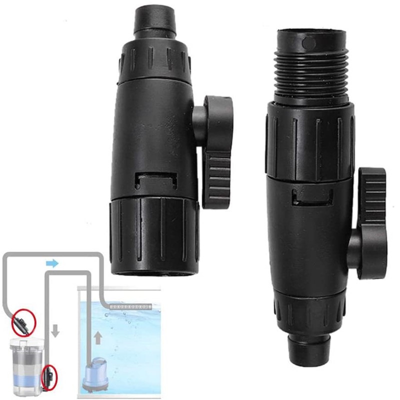 12mm/16mm Double Tap Quick Release Connector Aquarium Water Flow Control Valve Quick Release No-Leak Aquarium Filter Connector