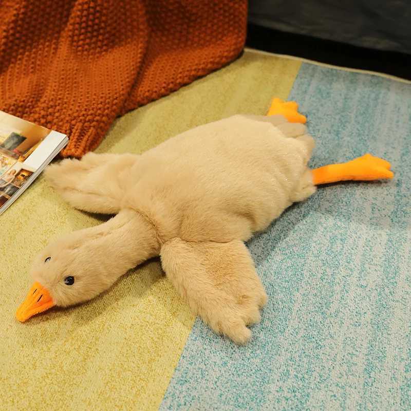 Plush Cushions 50-190cm Kaii Colorful Giant Duck Plush Toy Big Stuffed Animal Goose Doll Sleep Hug Pillow Cushion Childrens Gifts Room Decor