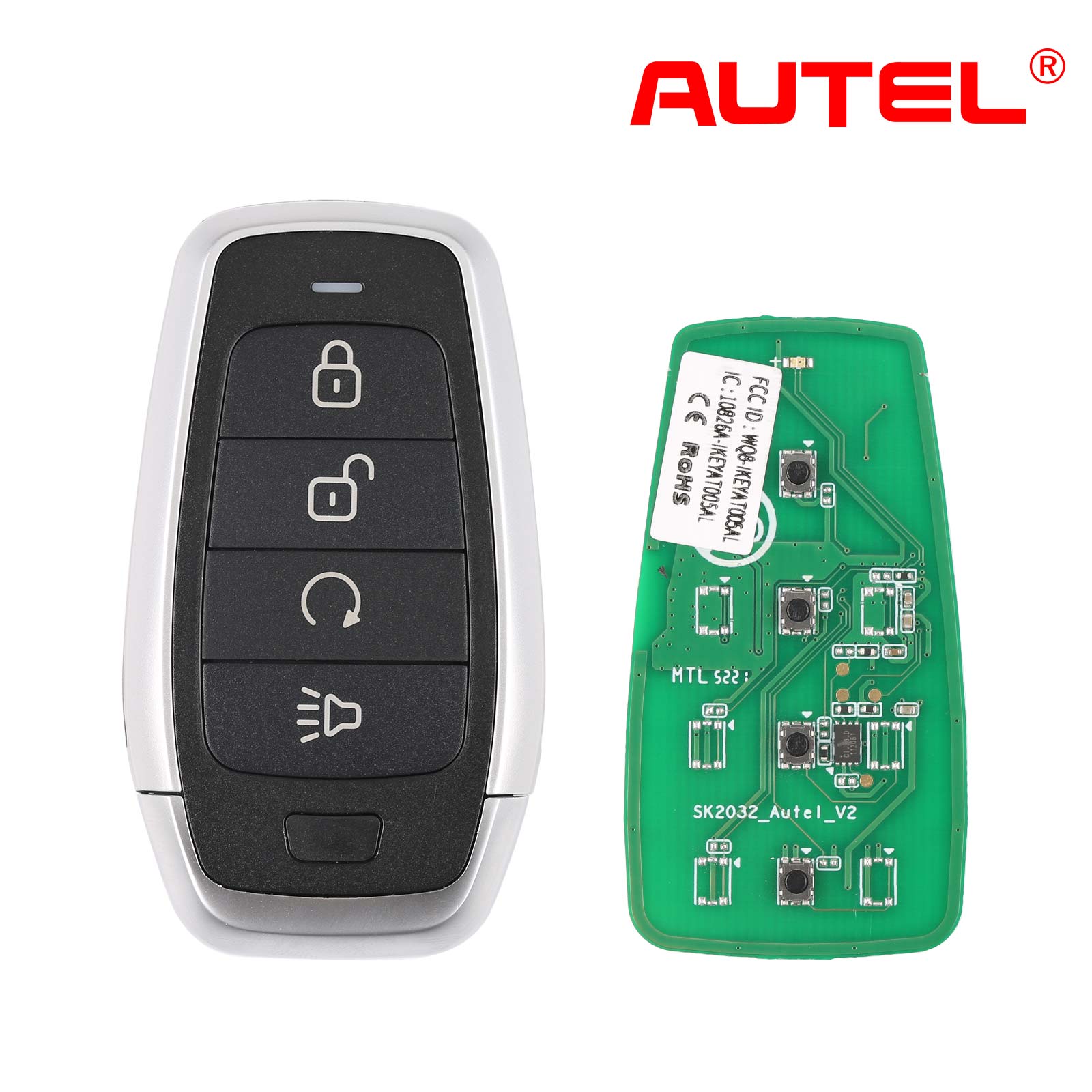 AUTEL IKEY Standard Style Independent Universal Smart Key 315 433MHZ Used with MaxiIM KM100 IM508 IM608PRO Key Programmer 1PCS
