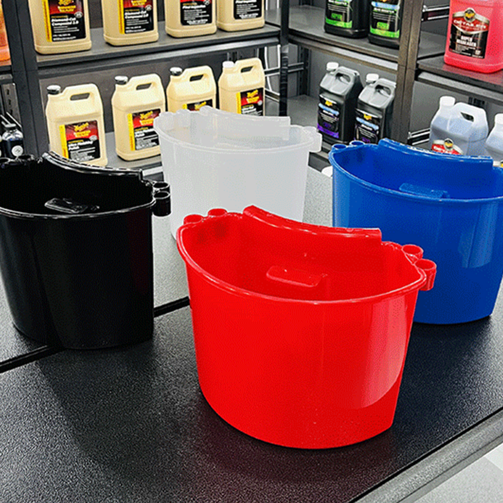 Universal Bucket Organizer Car Detailing Tools Towels Brushes Mitt Fast Easy Storage Kits External Hanging Barrel