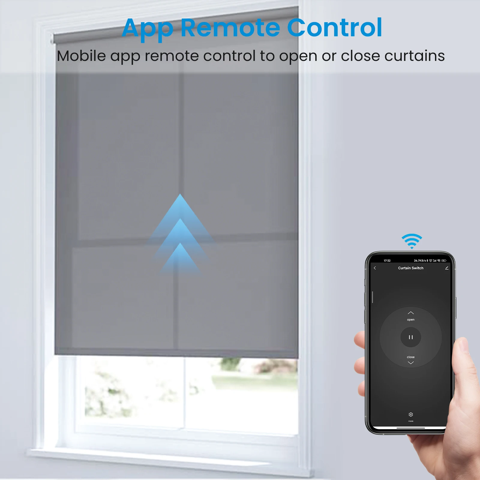 QCSMART ZigBee WiFi Window Roller Shutter Blinds Switch Module Tuya Smart Life App Remote Control Google Home Alexa Automation