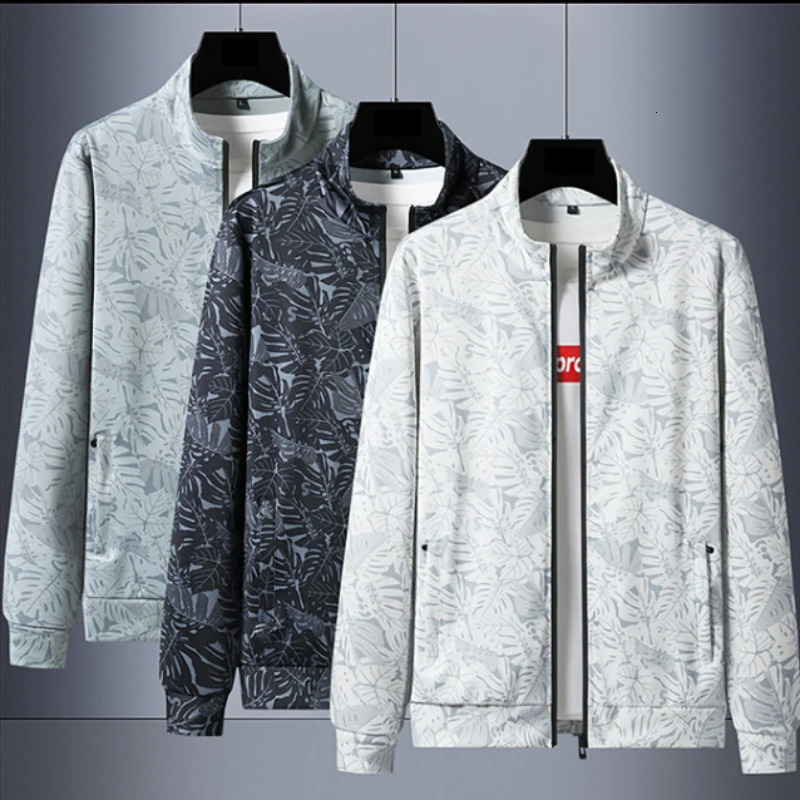 7XL Large Spring Two Piece Youth Sports Set Mens Casual Loose Sweatwear Cardigan Long sleeved Coat Set 240513