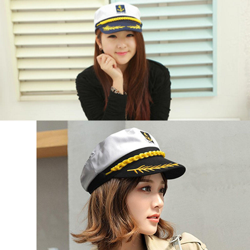 Adult Yacht Sailor Captain Hat Adjustable new Men's and Women's Party Hat Makeup Ball 2025 Dressing Event Excellent Stylish Accessories