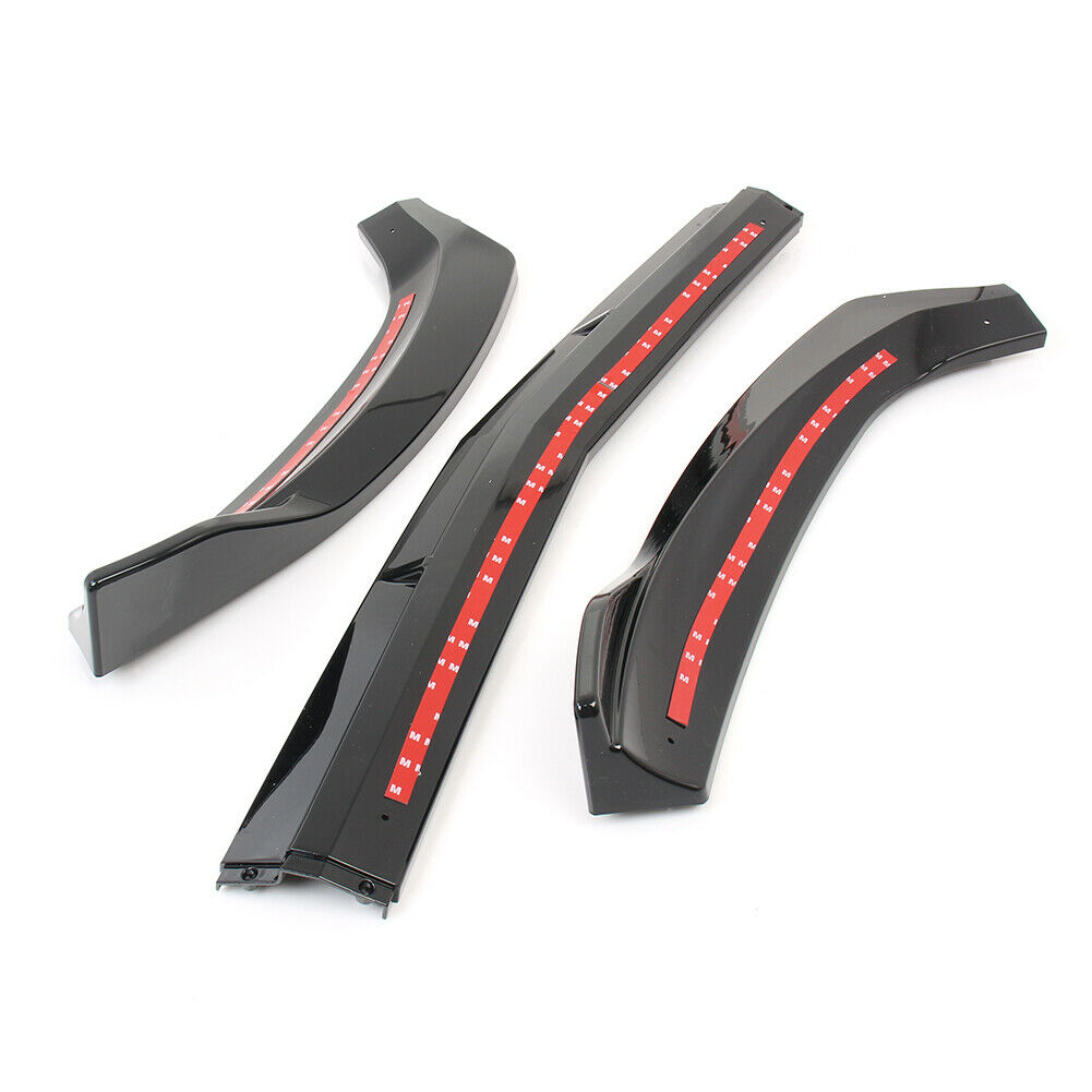 Front Bumper Spoiler Lip For Mercedes Benz W213 E Class Sedan 4 Door Sport 2017 2018 2019 Gloss Black Car Lower Blade Splitter