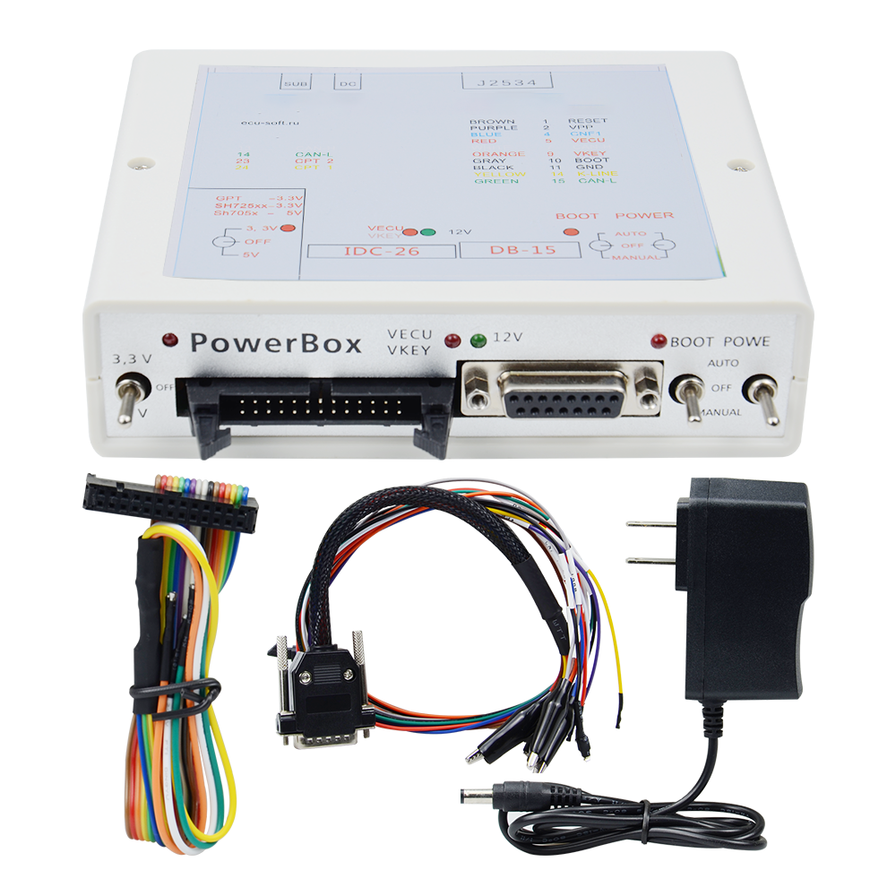 2024 Newest Power Box J-TAG for H-itachi FLASH Via j2534 Works For FLASH ECU-Soft OBD ECU Programmer Power BOX
