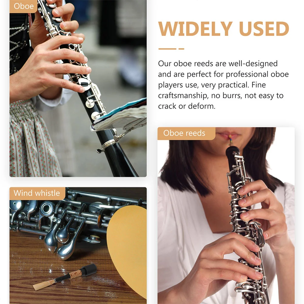 2 Pcs Double Reed Pro 2025 Tools Oboe Playing Hand-made Reeds Appendix Natural Instrument Accessories Student new Replacing Cane