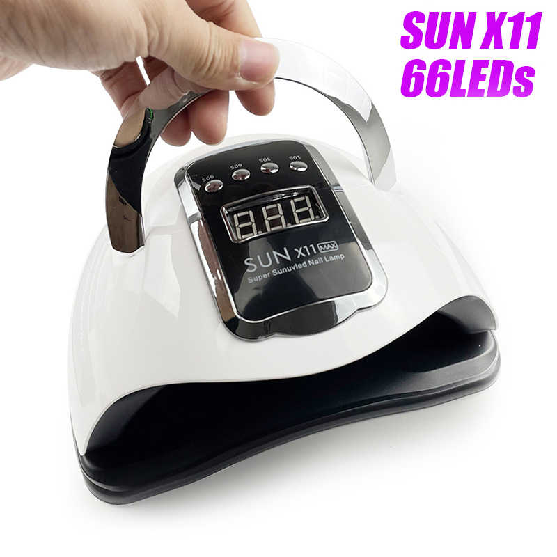 SUN X11 Max UV LED Drying Lamp Nail Lamp For Fast Curing Nails Gel Polish Nail Dryer With Auto Sensor Lampe For Manicure Salon