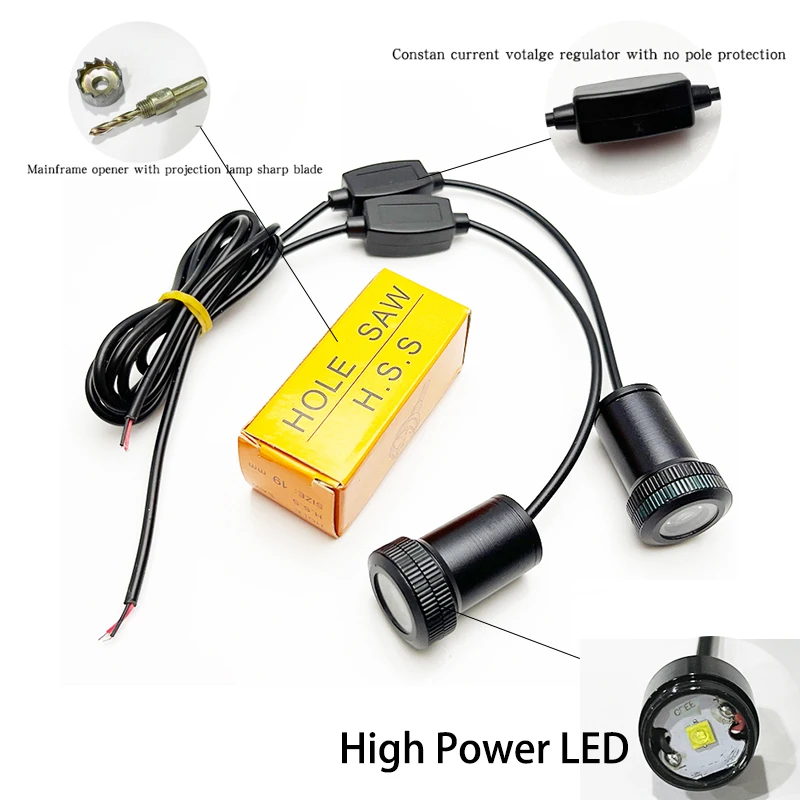 Ghost Shadow Logo Light Car LED Door Light Laser Courtesy Slide Projector lamp Emblem Light For Hyundai PALISADE Car Door Lights