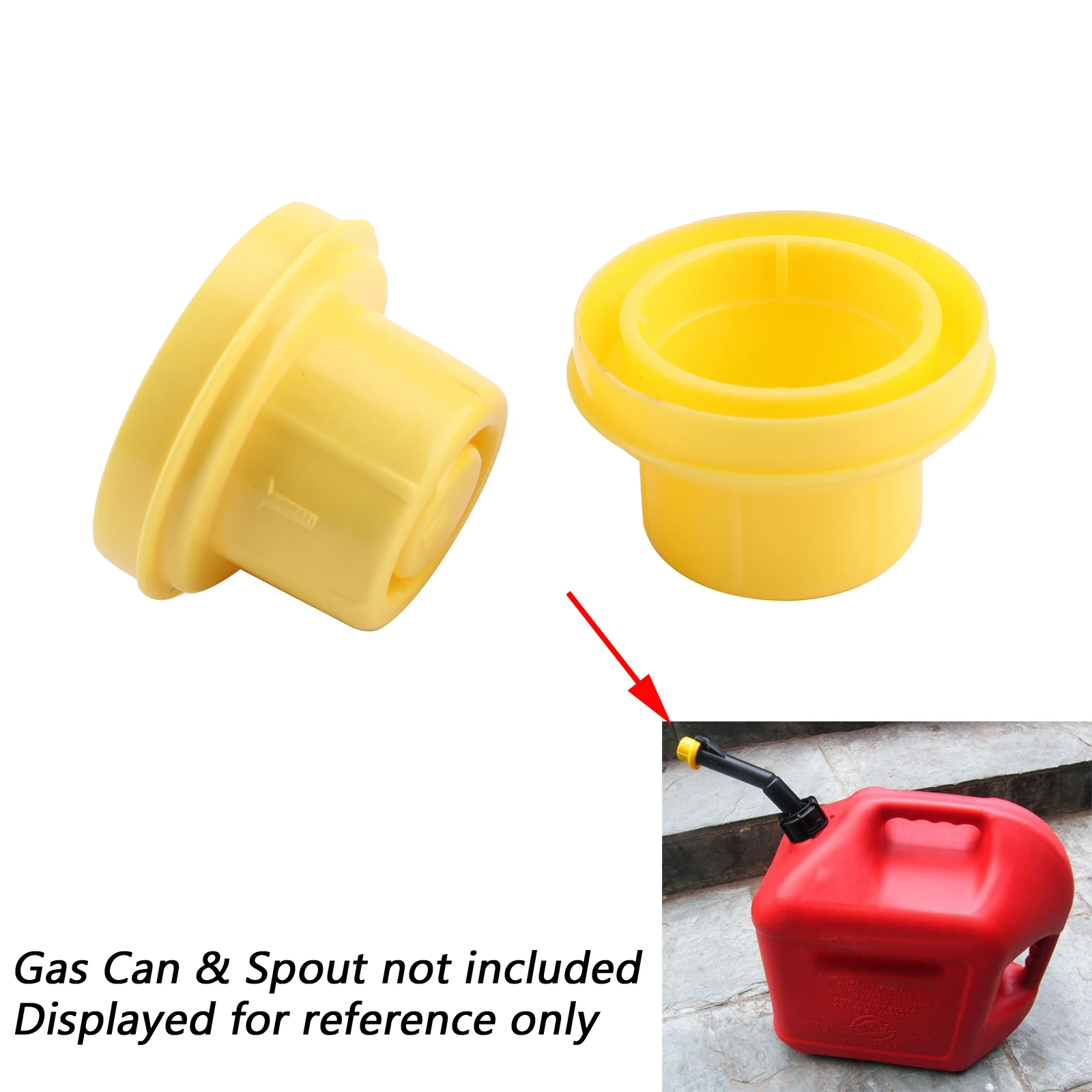 Areyourshop Replacement YELLOW SPOUT CAP Top For BLITZ Fuel GAS CAN 900302 900092 900094