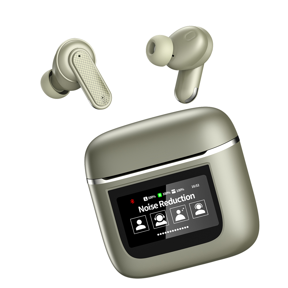 YW05 ecouteur Wireless Bluetooth Headphones Smart Touch Screen Earbuds Noise Cancelling Earphones Sports Gaming Headset v8