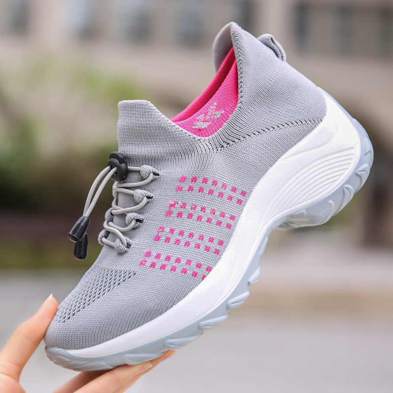 2025 new Platform Flat Running Shoes Woman for Women 2020 Breathable Mesh Ladies Sock Sneakers atillas Mujer 896f