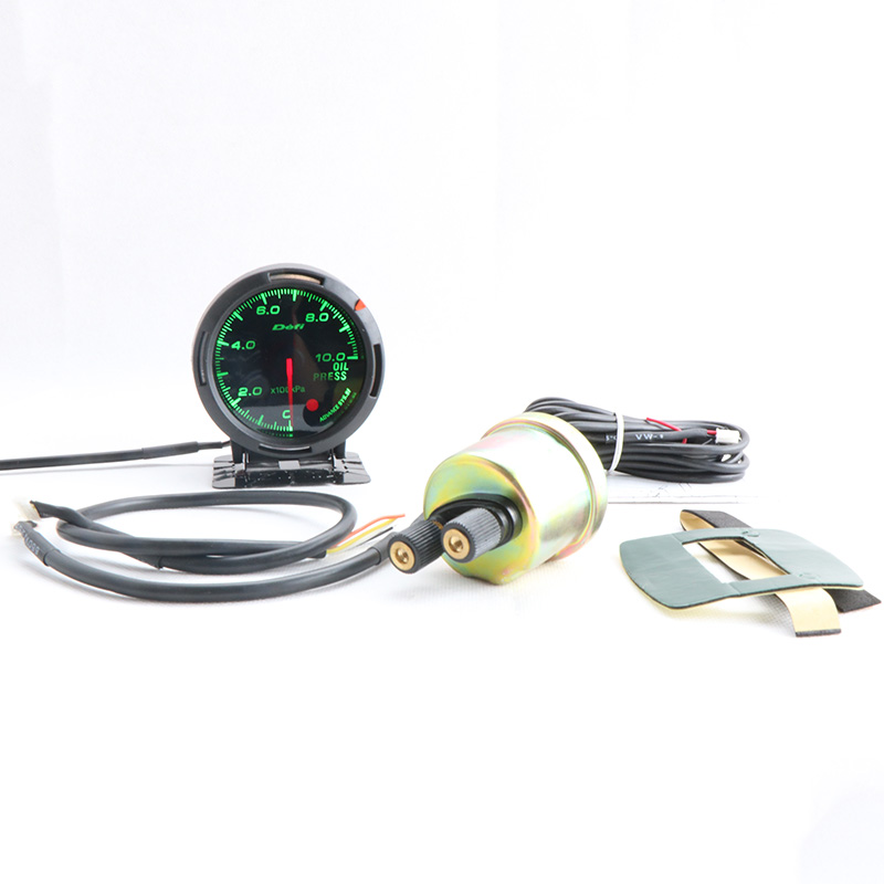 Car Turbo Boost Defi Gauge 15 Colors Water Temperature Oil Pressure Vacuum RPM Voltage Meter With Sensor