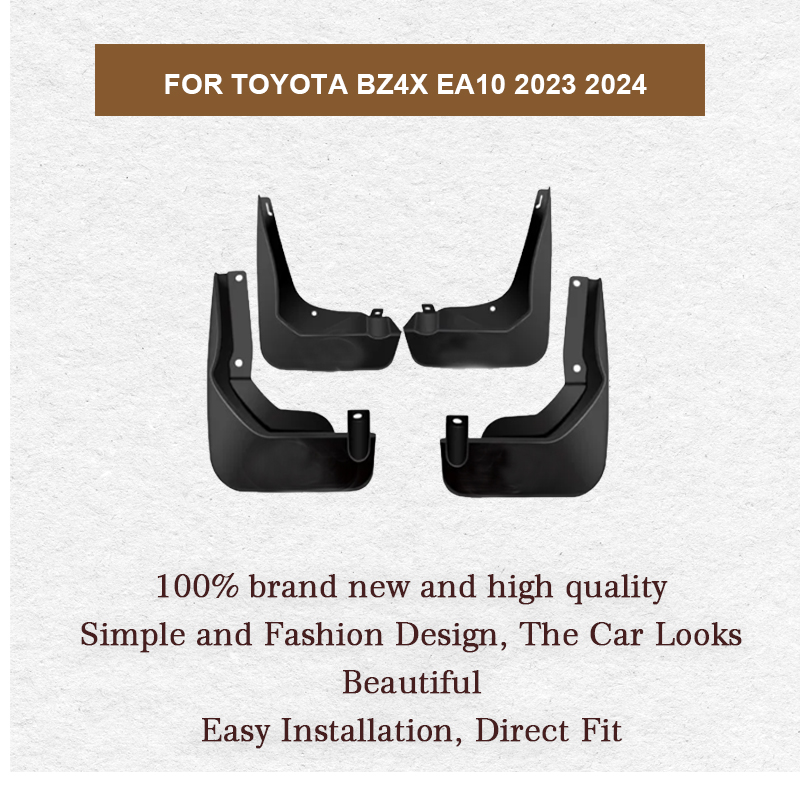 Car Mudguards for Toyota bZ4X EA10 Subaru Solterra 2023 2024 Mudflaps Fender Flares Mud Flap Splash Guards Cover Accessories