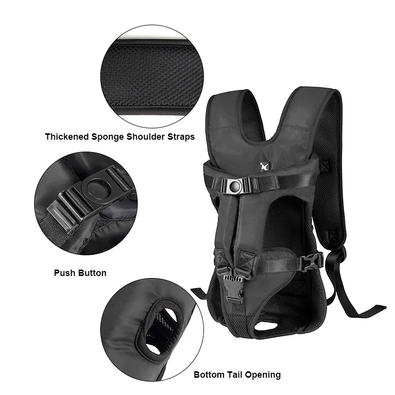 Pet Backpack Carrier For Cat Dogs Front Travel Dog Bag Carrying For Animals Small Medium Dogs Bulldog new Puppy 2025 Mochila Para Perro