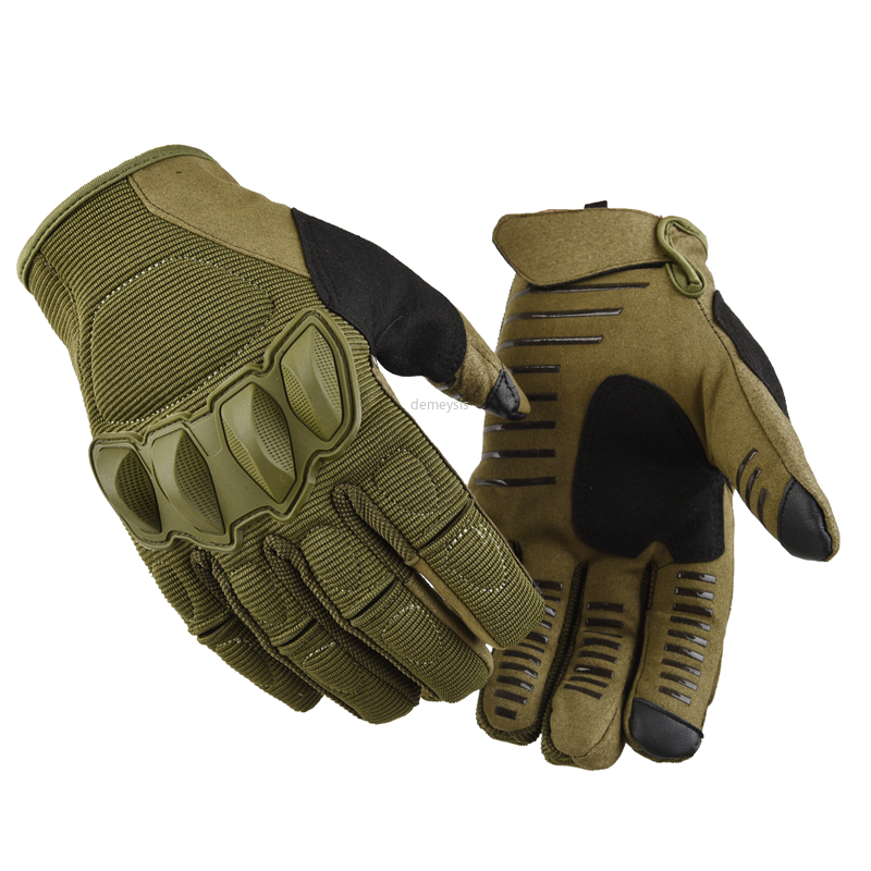 Touch Screen Full Finger Tactical Gloves Motorcycle Motocross Military Hard Knuckle Full Finger Glove Mens