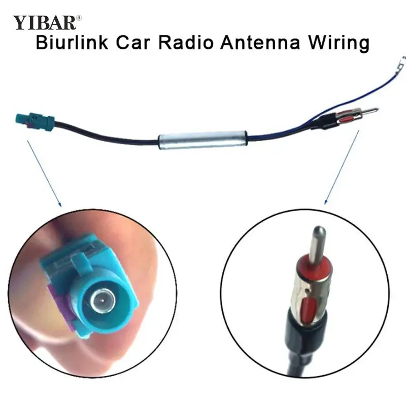 2025 Radio Adaptor Antenna AM/FM Audio Cable Dual new Fakra-Din Aerial Antenna Adaptor Car Accessories For Adapter