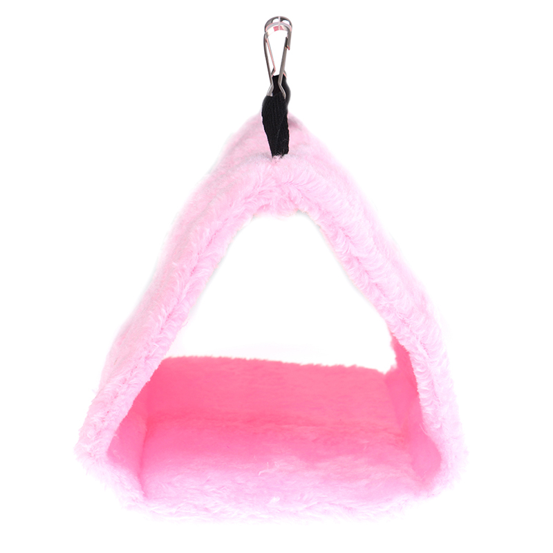 New Pet Birds Parrot Soft Warm new Plush Snle Hanging Cave Swing 2025 Toy Cage Hammock Bird Bed Decor Little Sun Veet Nest