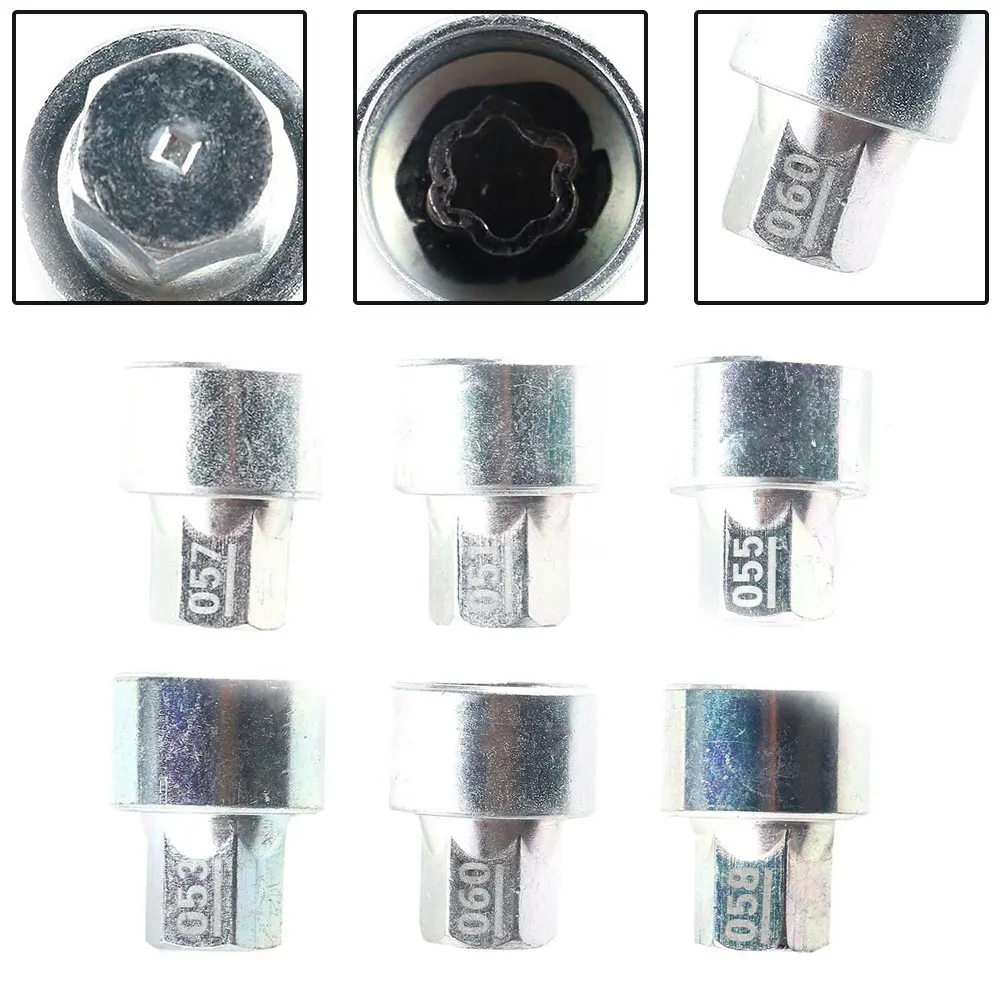 Wheel Lock Lug Nut Anti-theft Screw Key Tool #51/53/55/57/58/60 For 1 3 4 5 6 7 Series F20 F21 F30 F31 F32 F34